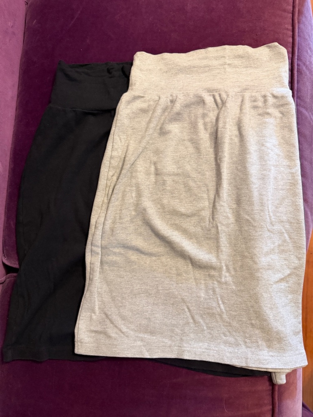 American Apparel Black and Grey Pencil Skirts